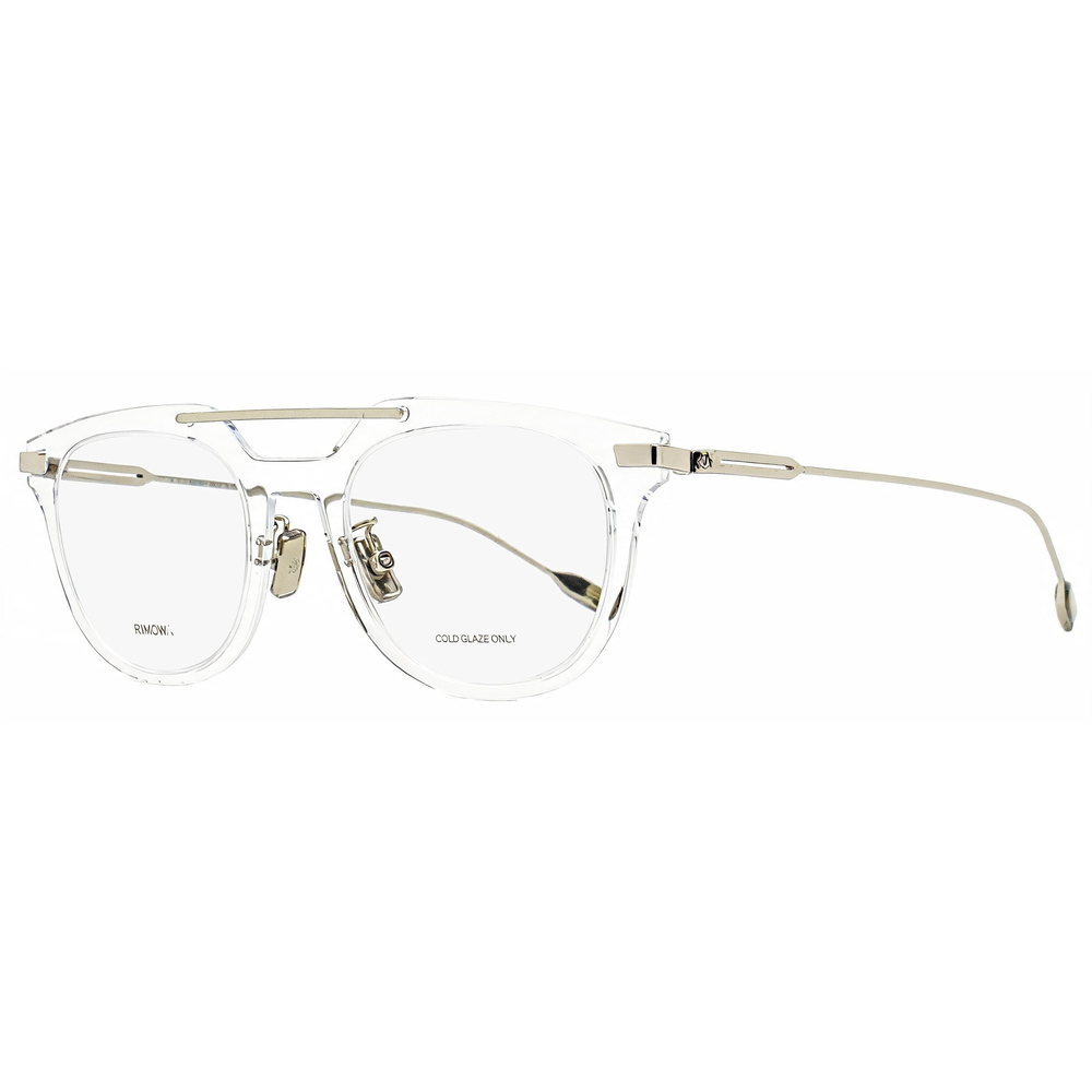 Rimowa Air Oval Eyeglasses RW50005U 026 Crystal Silver Transparent 51mm